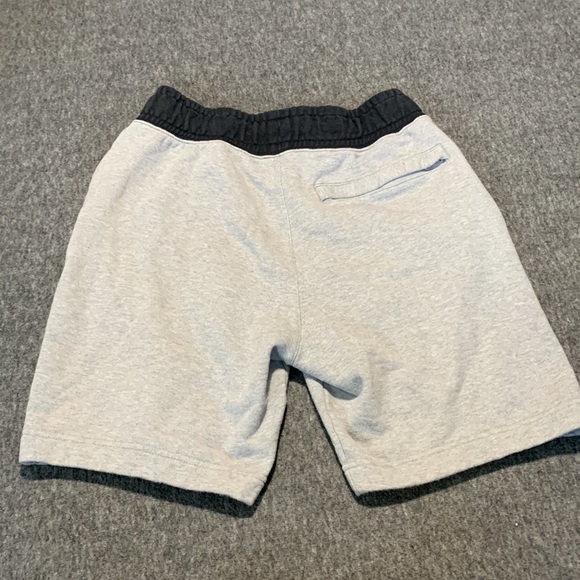 Nike Big Swoosh French Terry Black & Gray Shorts - Picture 5 of 7